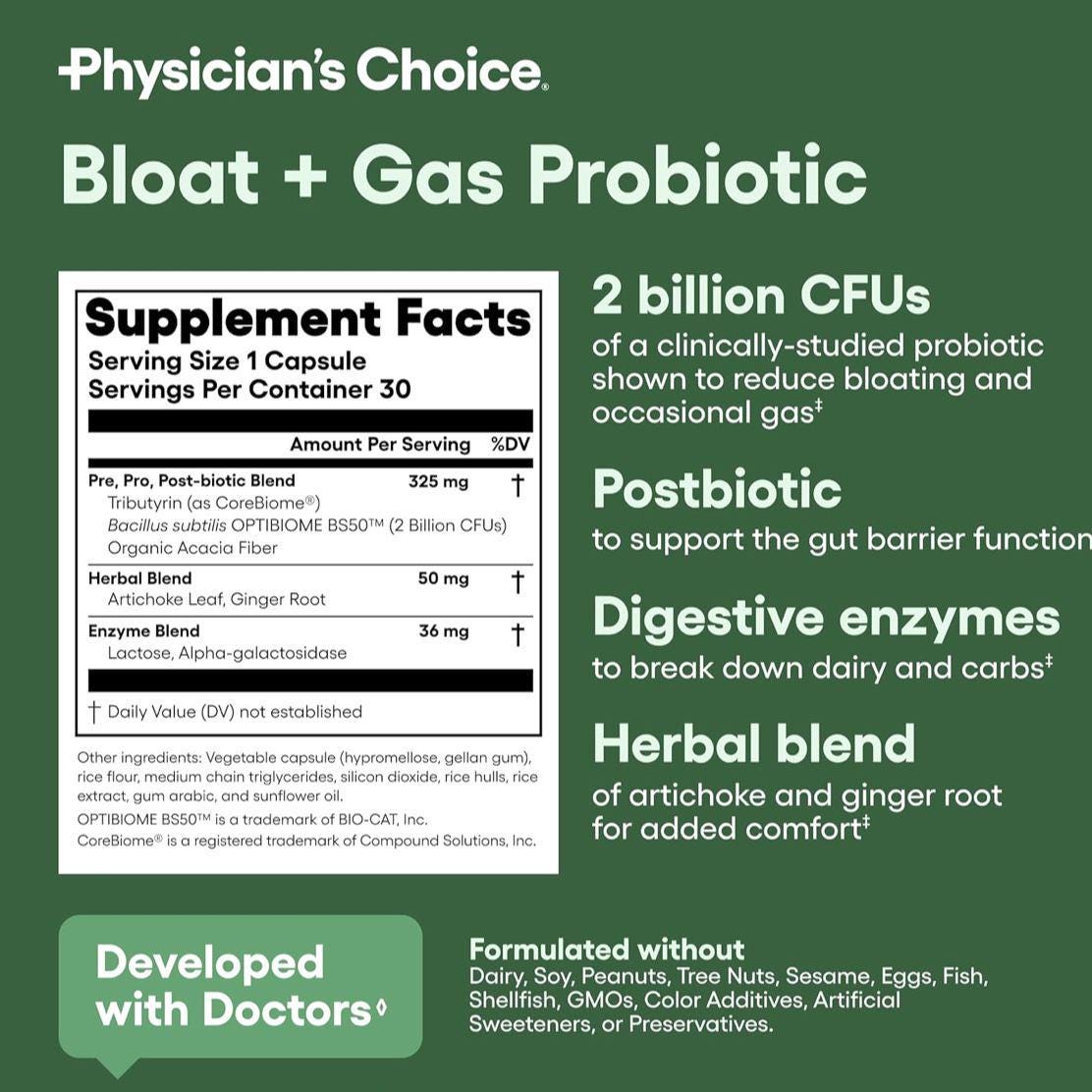 2025 New Digestive Enzyme 60ct&60 Billion Probiotics