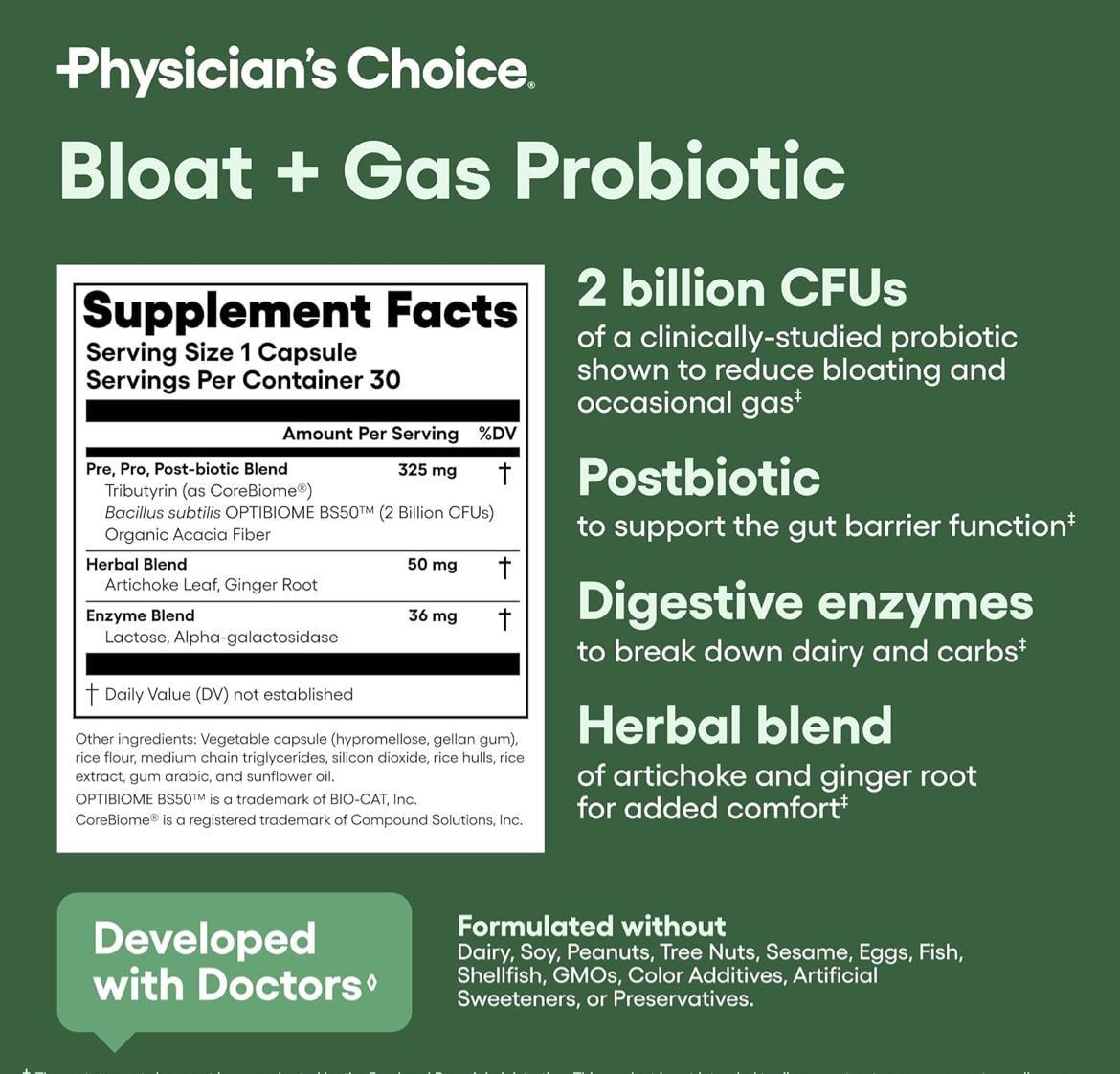 2025 New Digestive Enzyme 60ct&60 Billion Probiotics